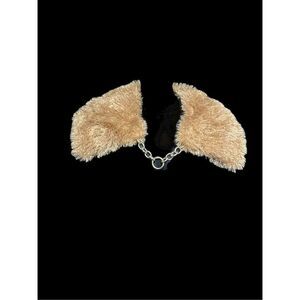 NEW WITH TAGS By Anthropologie Faux Fur Collar ONE SIZE TAN COLORED retails $125